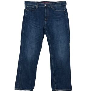 Lucky Brand Jeans Mens Athletic Fit Dark Wash Denim Blue W42 L32 Stretch